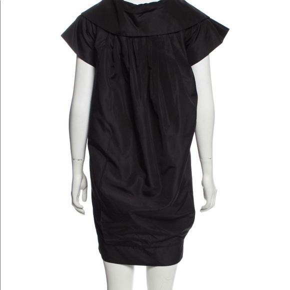 GUCCI Silk Black Off Shoulder Mini Dress - Picture 2 of 4